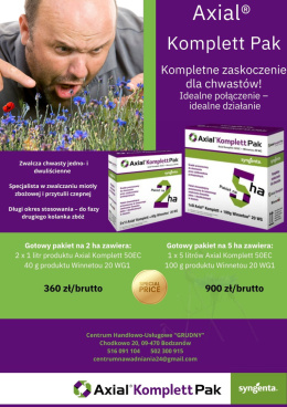 AXIAL KOMPLETT PAK (2x1L + WINNETOU 20 WG 40 G)