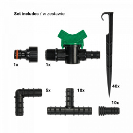 WĄŻ KROPLUJĄCY 33 CM /2,0L/H 50M