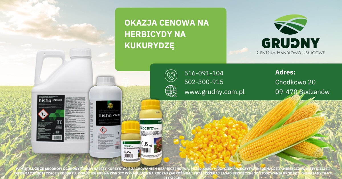 KUKURYDZA HERBICYDY - okazja cenowa